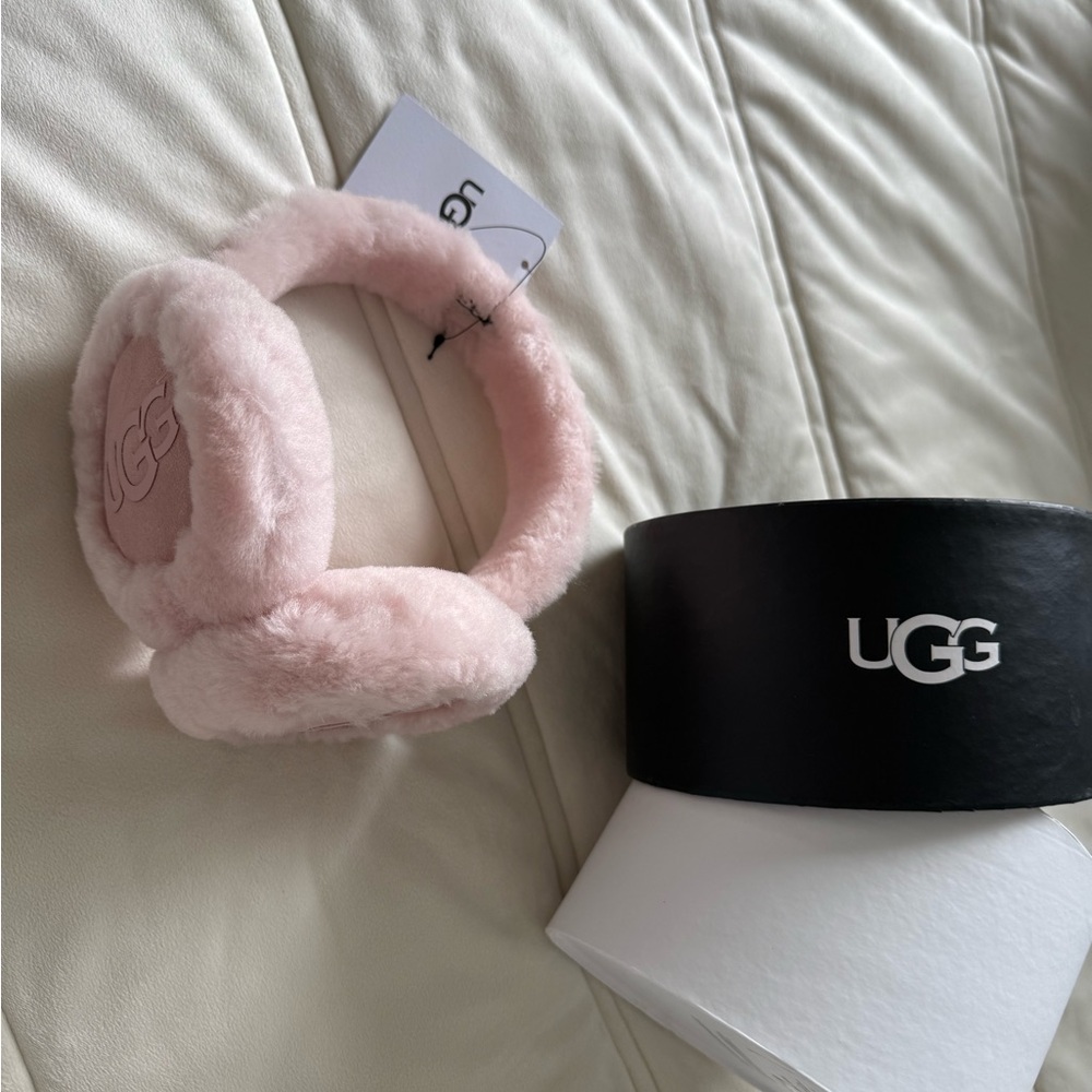UGG Blush Furry Earmuffs